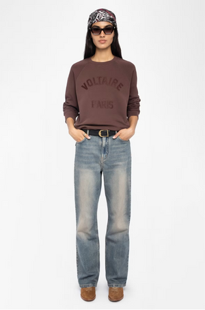 ZADIG ET VOLTAIRE - UPPER MO VOLTAIRE PARIS BURGUNDY