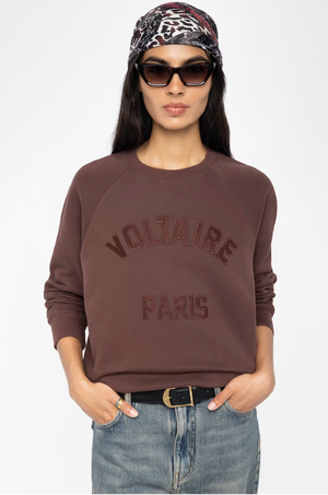 ZADIG ET VOLTAIRE - UPPER MO VOLTAIRE PARIS BURGUNDY