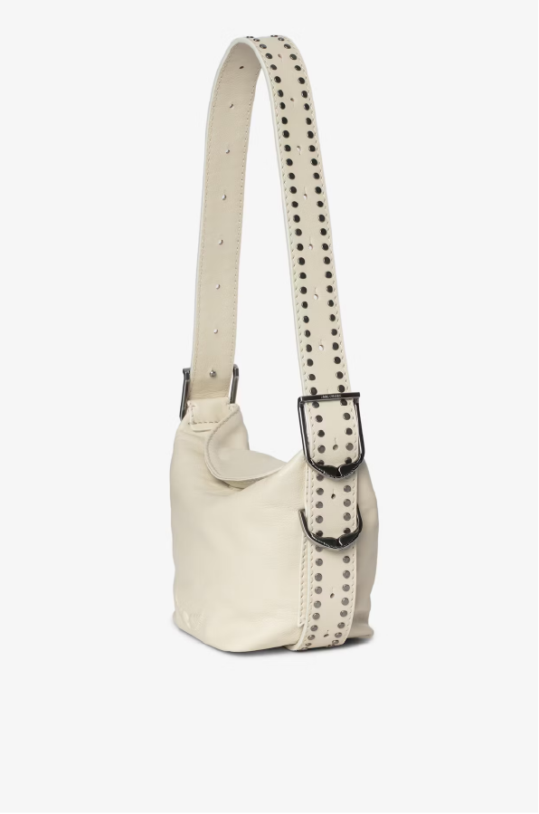 ZADIG ET VOLTAIRE - BABY JANE LEATHER STUDS FLASH BAG