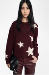 ZADIG ET VOLTAIRE - MARKUZ WS STAR USED BURGUNDY
