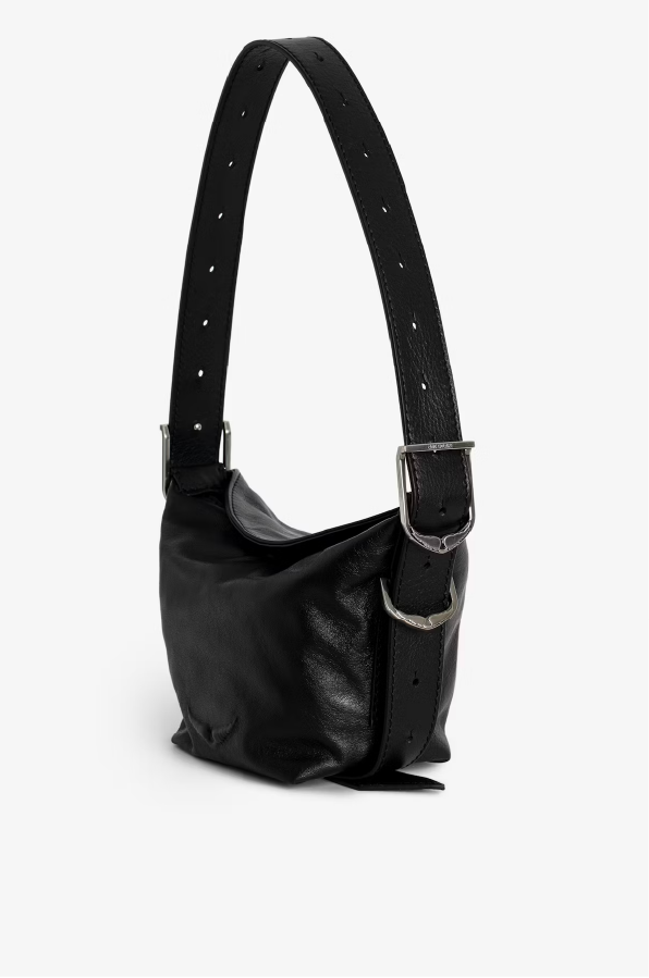 ZADIG ET VOLTAIRE - BABY JANE LEATHER BLACK BAG
