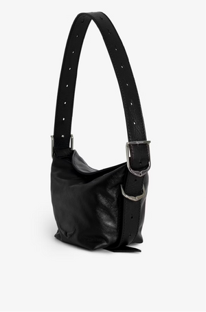 ZADIG ET VOLTAIRE - BABY JANE LEATHER BLACK BAG