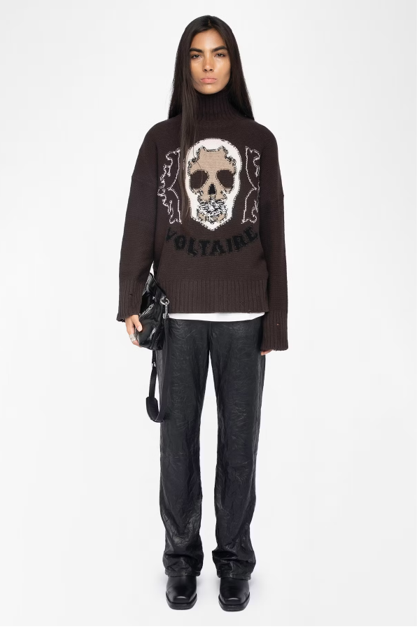 ZADIG ET VOLTAIRE - BLEEZA WE  WESTERN DARK CHOCOLATE
