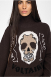 ZADIG ET VOLTAIRE - BLEEZA WE  WESTERN DARK CHOCOLATE