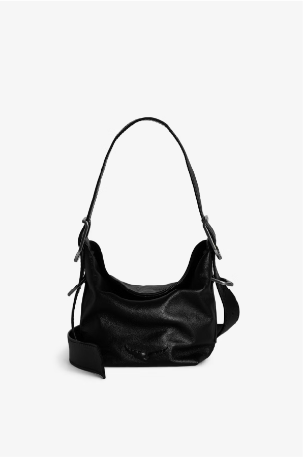 ZADIG ET VOLTAIRE - BABY JANE LEATHER BLACK BAG