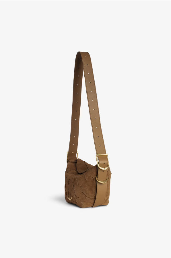 ZADIG ET VOLTAIRE - BABY JANE WESTERN SUEDE COGNAC