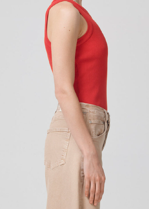 CITIZENS OF HUMANITY - ISABEL RIB TANK CORAL