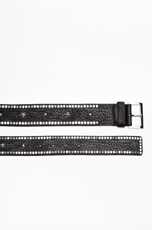 ZADIG ET VOLTAIRE - STARLIGHT LEATHER BELT NOIR