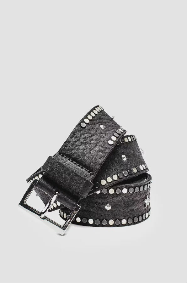 ZADIG ET VOLTAIRE - STARLIGHT LEATHER BELT BLACK