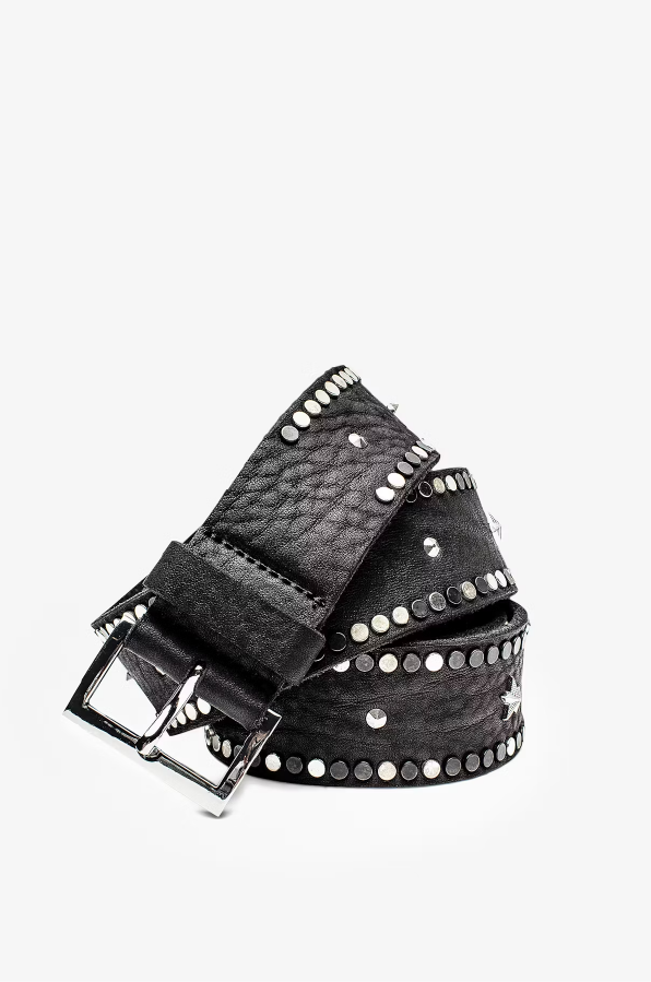 ZADIG ET VOLTAIRE - STARLIGHT LEATHER BELT NOIR