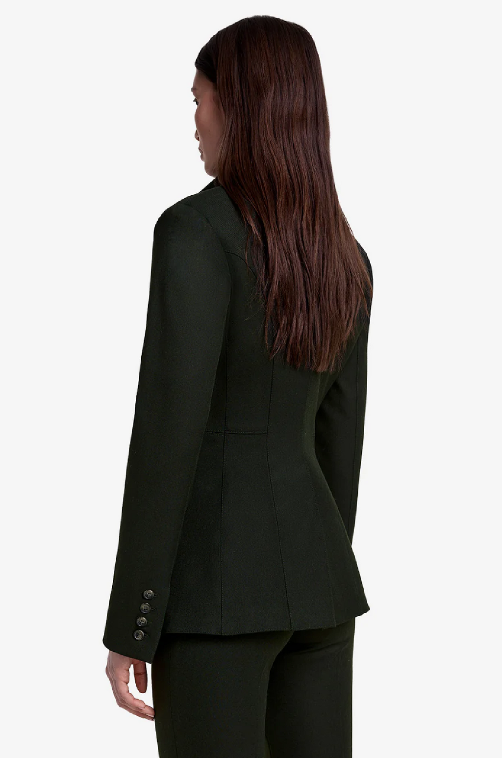 SMYTHE - SEAMED BLAZER IN DEEP FOREST