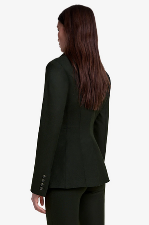 SMYTHE - SEAMED BLAZER IN DEEP FOREST