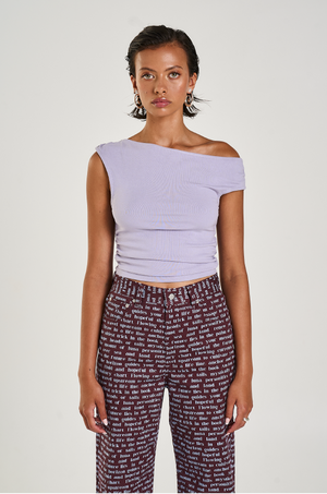 SUMMI SUMMI - OFF SHOULDER TANK SEAFOAM