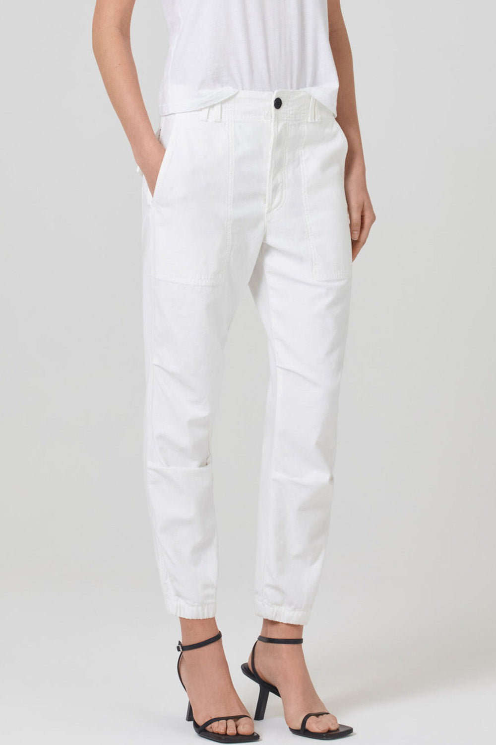 CITIZENS OF HUMANITY - AGNI UTILITY TROUSER SOFT WHITE