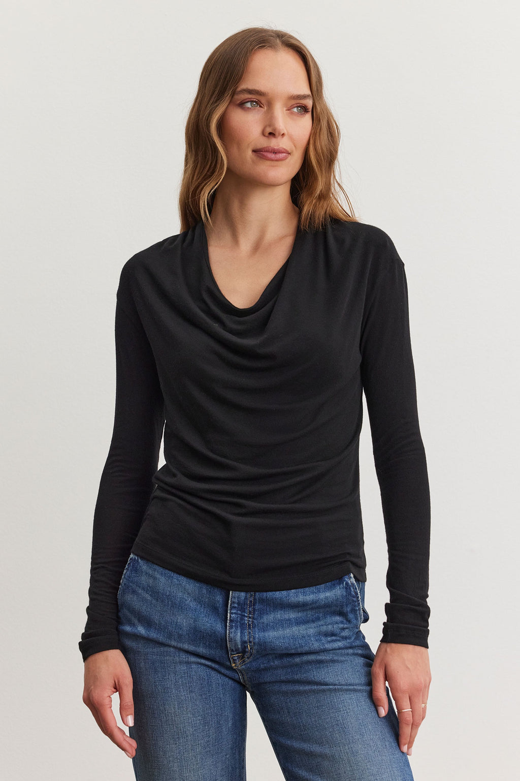 VELVET - TENCEL BLACK KNIT