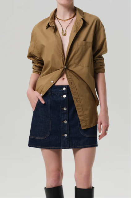 CITIZENS OF HUMANITY - CURVED POCKET MINI SKIRT IN AMHERST