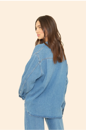 XIRENA - GIA SHIRT VOYAGE BLUE
