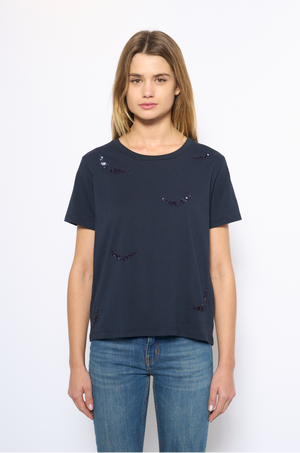 ZADIG ET VOLTAIRE - ALYS HC EMBROIDERY WINGS ENCRE