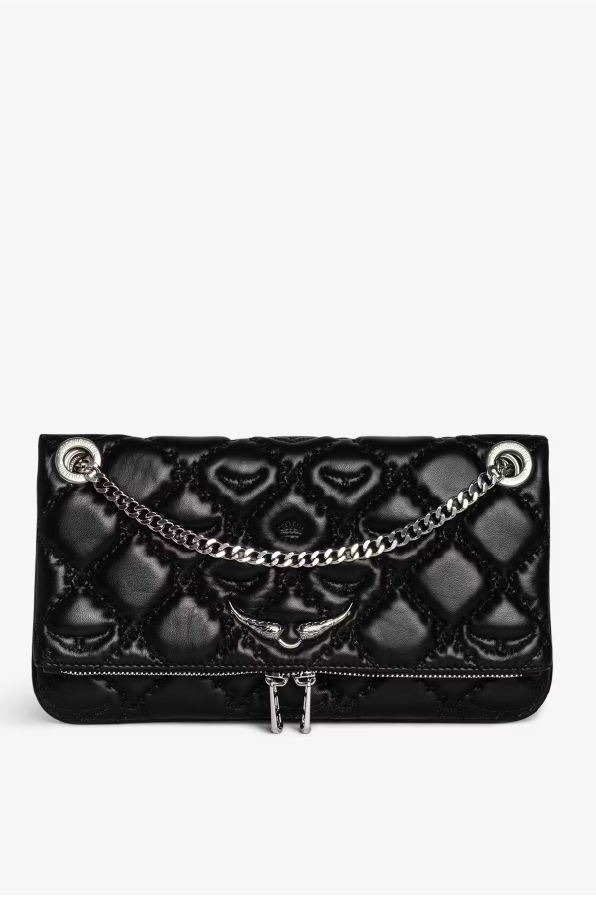 ZADIG ET VOLTAIRE - ROCK II QUILTED MONOGRAM BLACK