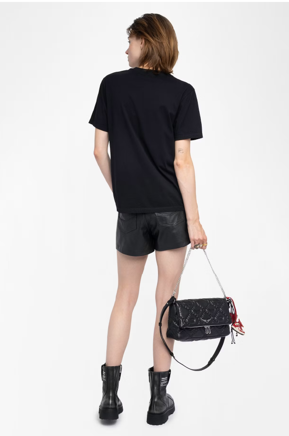 ZADIG ET VOLTAIRE - EDWIN HC VOLTAIRE FLOCK STRASS BLACK