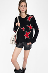 ZADIG ET VOLTAIRE - MARKUZ WS STARS OUTLINE BLACK