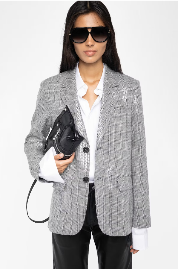 ZADIG ET VOLTAIRE - VAVY CAR SEQUINS BLACK