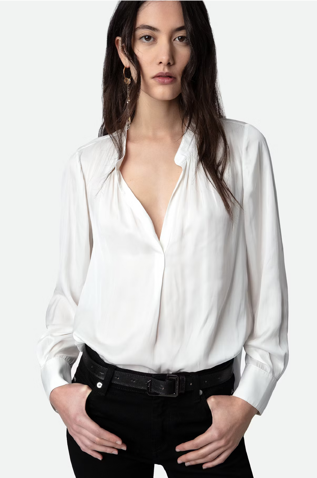 ZADIG ET VOLTAIRE - TINK SATIN PERM ECRU