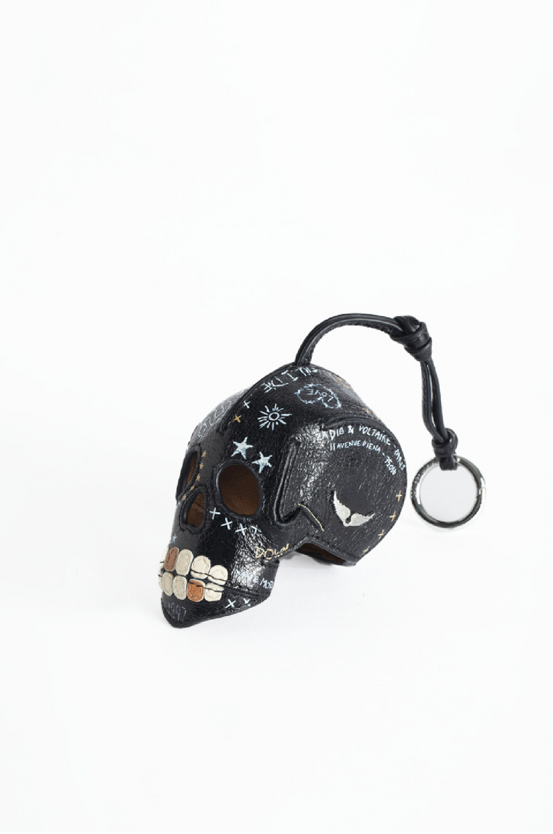 ZADIG ET VOLTAIRE - THE BIG SKULL KEYRING BLACK