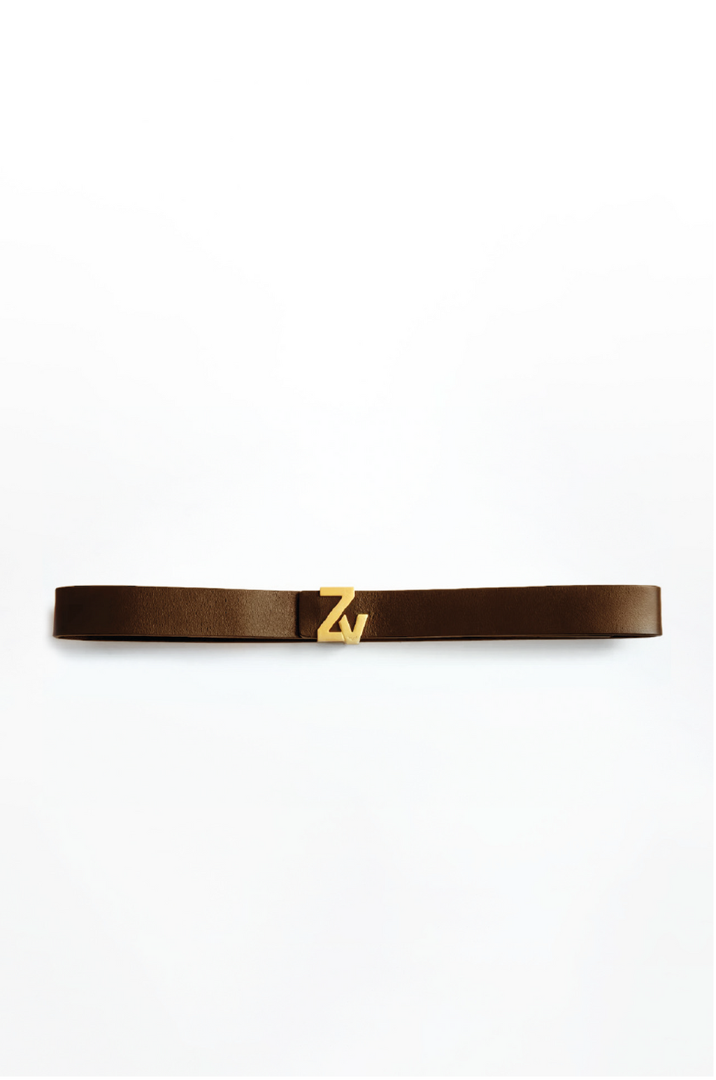 ZADIG ET VOLTAIRE - ZV INITIALE BELT SUEDE WOOD