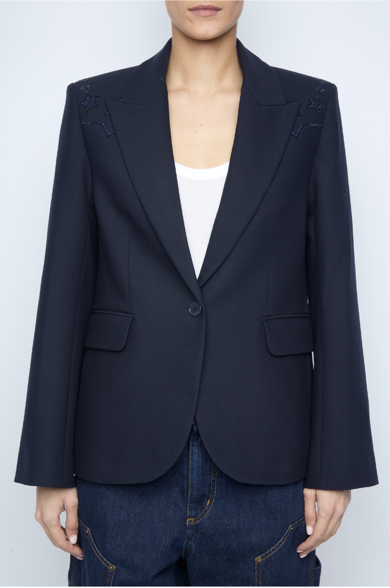 ZADIG ET VOLTAIRE - VAVY TAILLEUR STRASS ENCRE