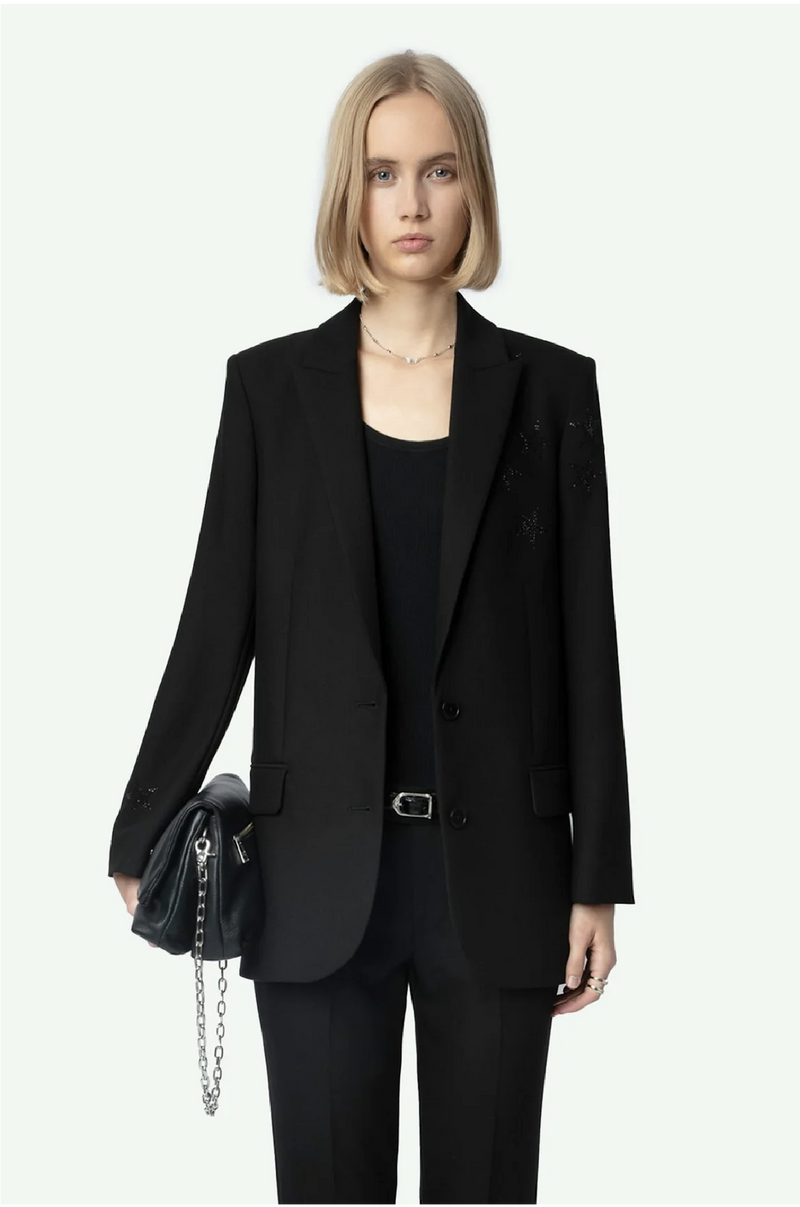 ZADIG ET VOLTAIRE - VIVA STRASS STAR BLACK