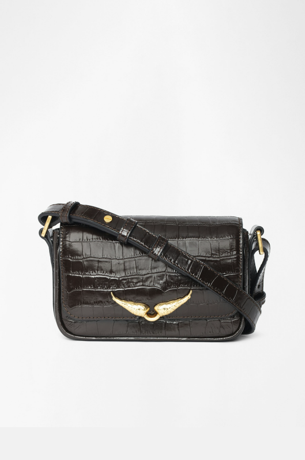 ZADIG ET VOLTAIRE - LE ZAZI EMBOSSED CROCO