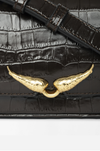 ZADIG ET VOLTAIRE - LE ZAZI EMBOSSED CROCO