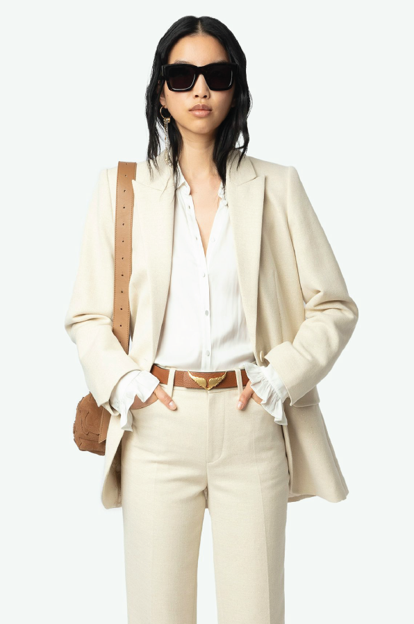 ZADIG ET VOLTAIRE - VIVA COTTON SHIMMER VANILLE