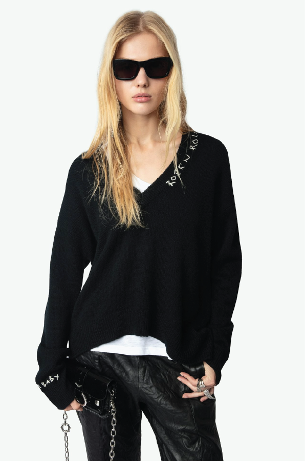 ZADIG ET VOLTAIRE - MIKY BLACK CASHMERE