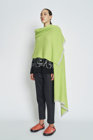 NEW LANDS - WRAP SCARF LIME WAS $375
