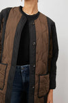 rails andres jacket black brown