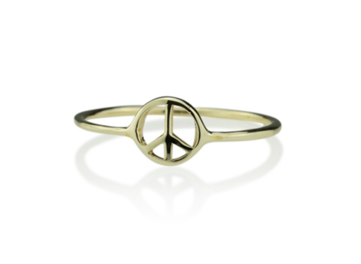 BABY ANYTHING PEACE RING GOLD