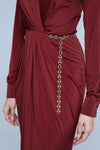 L'AGENCE - THEA DRESS CHERRY WAS $1029