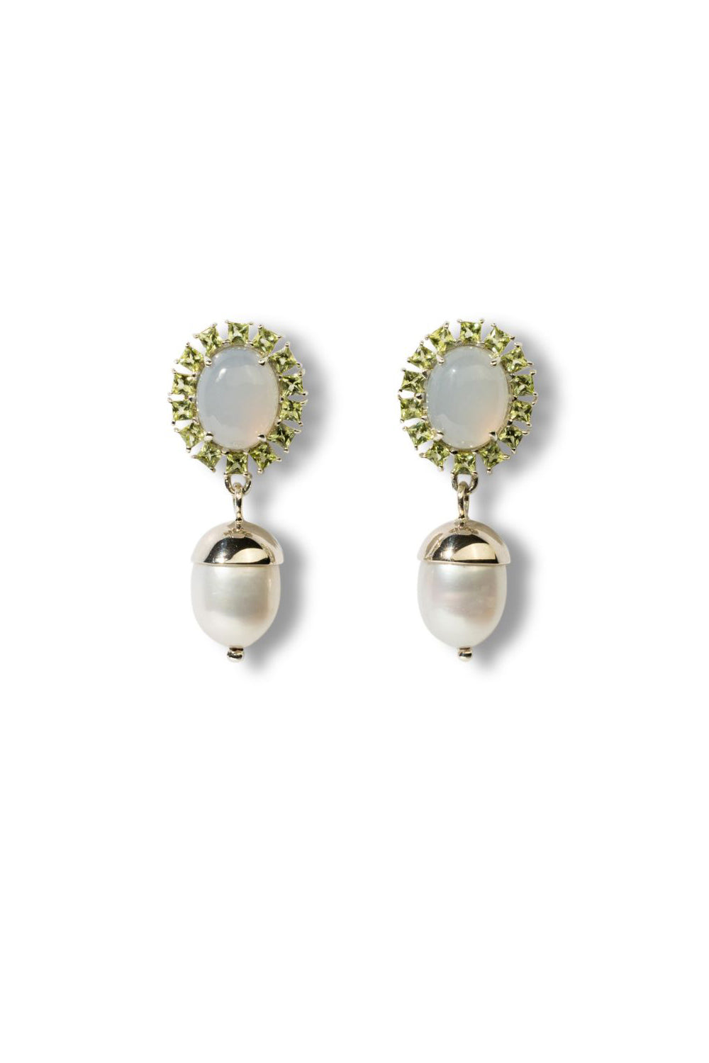jasmin sparrow flora earrings jewellery honeydew silver